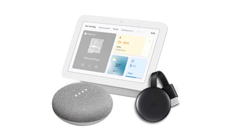 Image of the products included with smart home entertainment