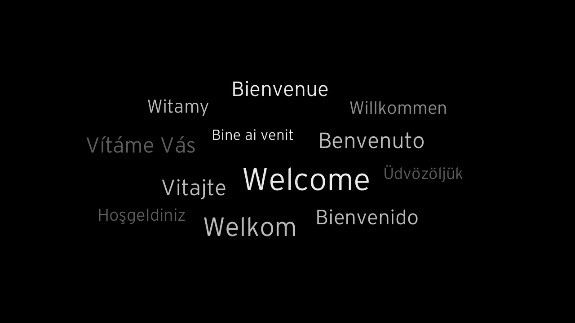 Welcome screen